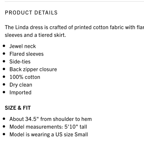 Sea
Linda Ruffle-Sleeve Dress. NWT! Size M - Picture 8 of 8